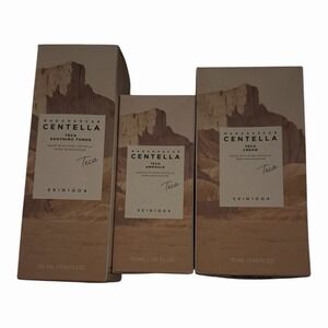 SKIN1004 Madagascar Centella Teca Cream Toner Ampoule Skincare Set BUNDLE (3PCS)